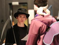 Penn Drama Club students rehearse for the "Boo Bash".