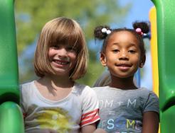Smiling Kids on playground
