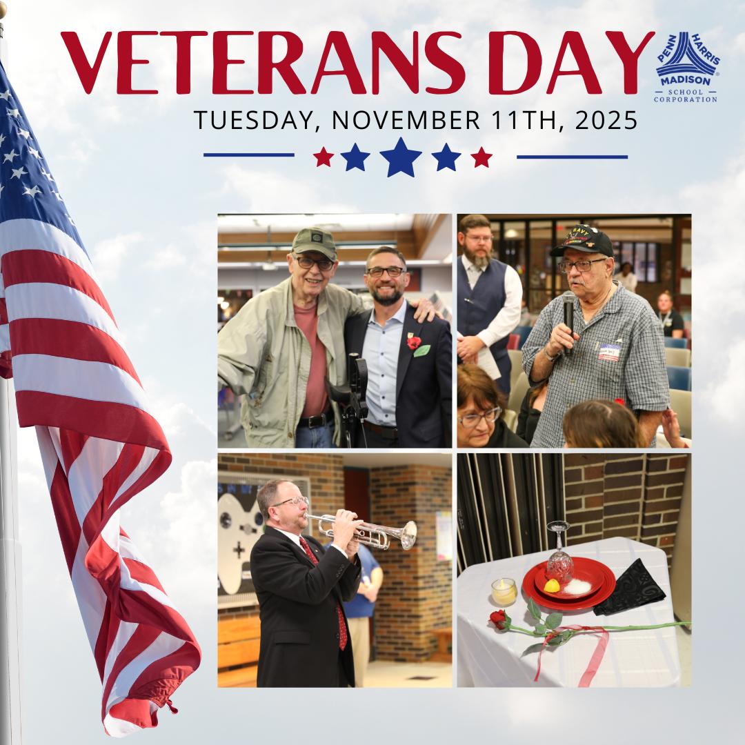 While many of our schools Veterans Day programs have been postponed due to the 2-Hour Delay, we would still like to extend our deepest gratitude to the men and women, past and present, who have served in the U.S. military. Your commitment and bravery inspire our students, staff, and community every day. We will share photos from rescheduled Veterans Day programs later in the week. #PHMExcellence